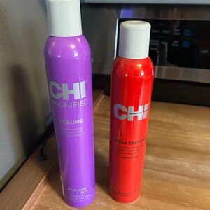 CHI Magnified Volume and Infra Texture Hair Spray Duo - Purple and Red